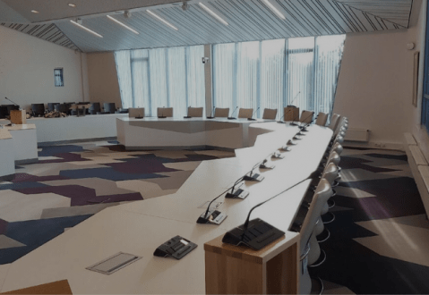 conference renovated council chamber for the municipality of berkelland